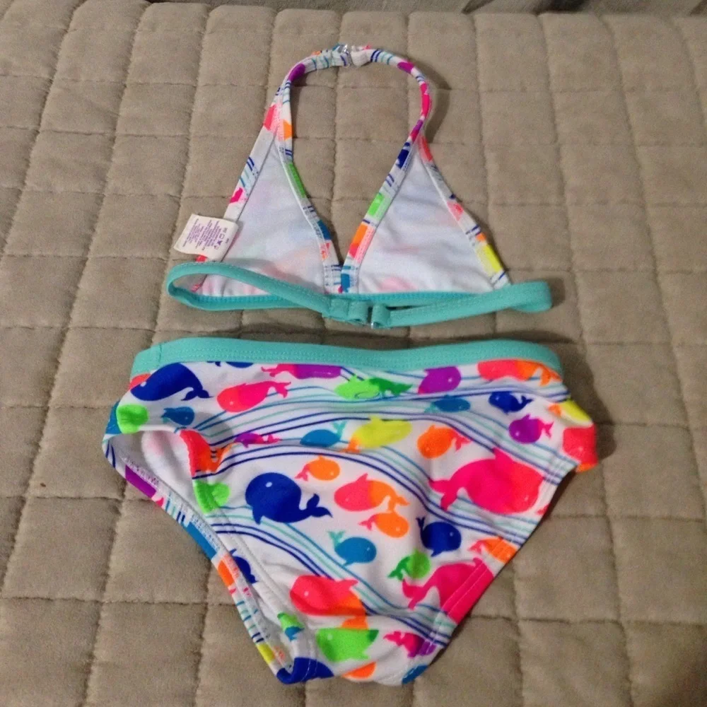 Op Toddler Girl's Whale Print Bikini